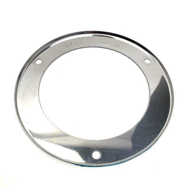 Truck-Lite Flange Cover, 4 In Diameter Lights, Used In Round Shape Lights, Silver Stainless Steel, 3 Screw 44705-3 - main